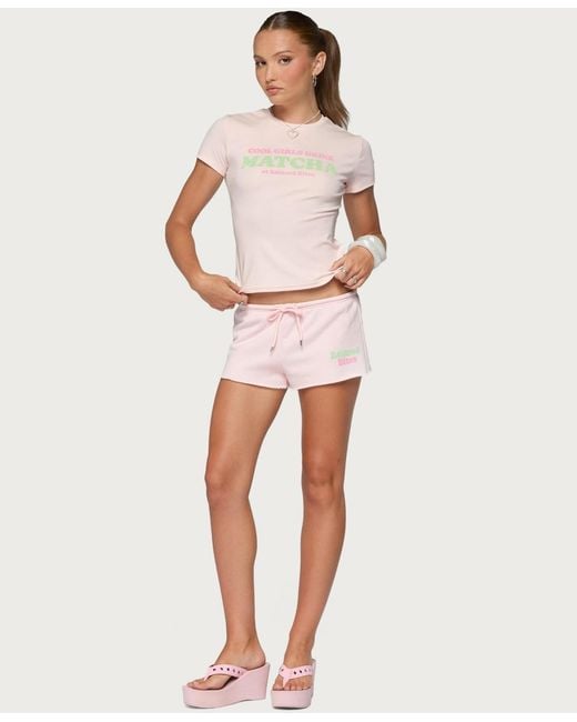 Edikted White Bites Shorts