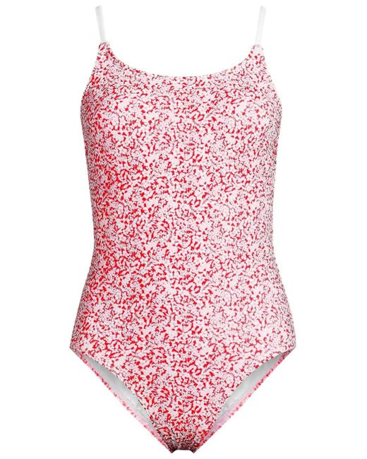 Lands' End Pink Plus Size Tugless Thin Strap One Piece Swimsuit