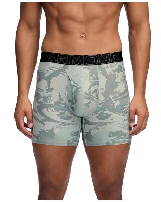 Under Armour Black 3-pack Performance Assorted 6" Boxer Briefs for men