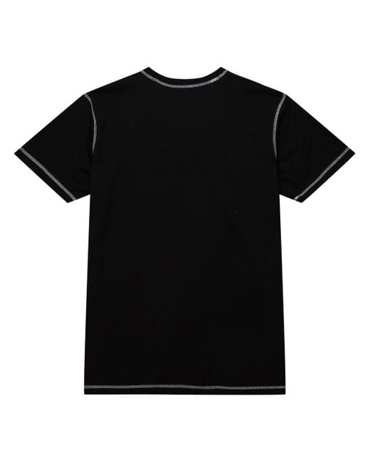 Mitchell & Ness Black Chicago Bulls Hardwood Classics Contrast 2k Graphic T-shirt for men
