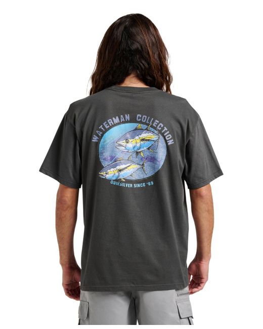 Quiksilver Blue Comfort Fit T-shirt for men