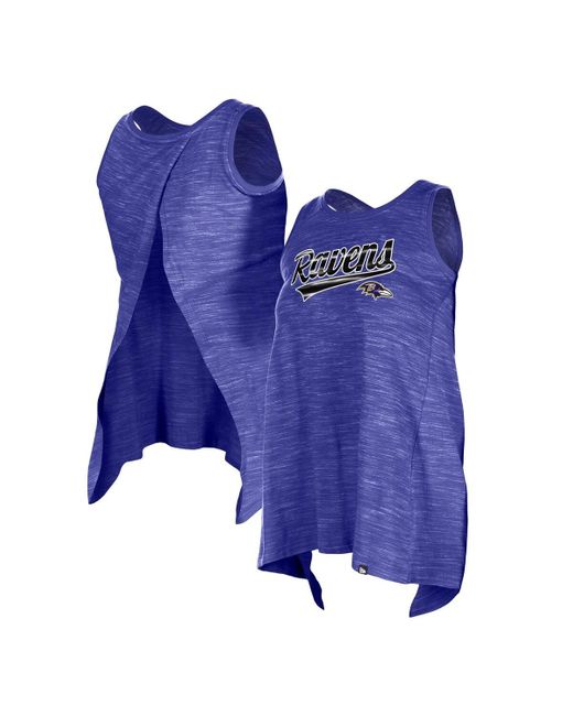 KTZ Blue Baltimore Ravens Space Dye Active Tank Top