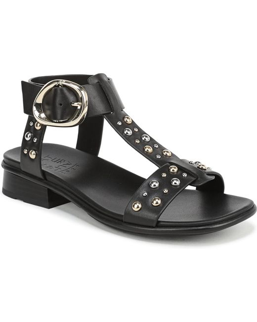 Naturalizer Black Brandy-stud Strappy Sandals