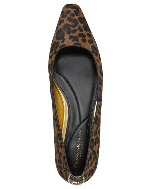 Donna Karan Brown Savita Pointed Toe Flats