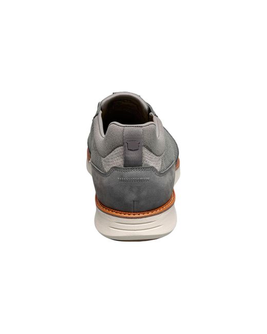 Florsheim Gray Launch Knit Elastic Lace Slip On Sneaker for men