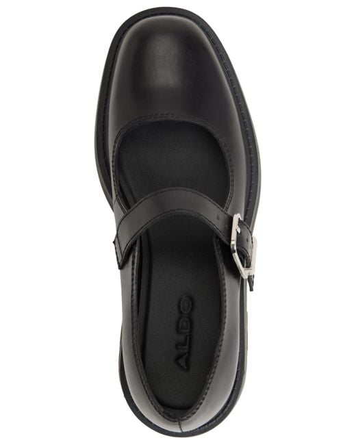 ALDO Black Arigon Mary Jane Lug Sole Loafers