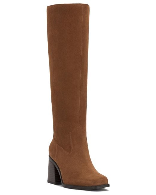 Vince Camuto Women's Brown 's Sangeti Snip-toe Block-heel Narrow