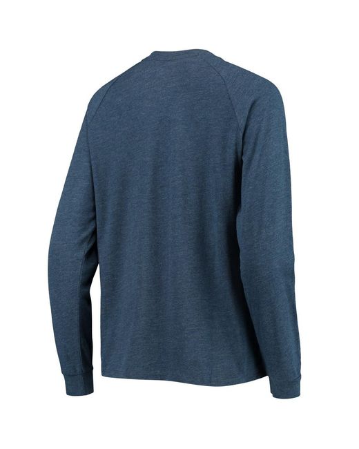 Concepts Sport Blue New England Patriots Meter Knit Long Sleeve Raglan Top And Shorts Sleep Set