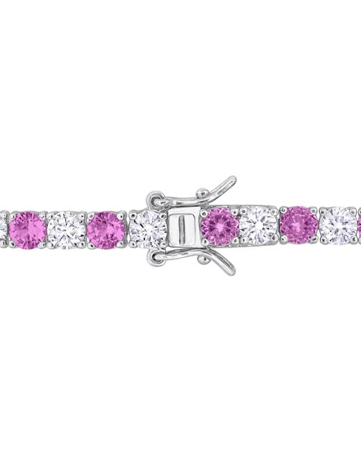 Macy's Pink Lab Created Gemstone Flex Bracelet