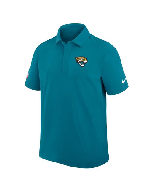 Nike Blue Jacksonville Jaguars Sideline City Pride Woven Performance Polo Shirt for men
