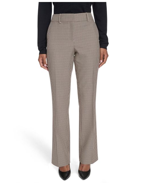 Tommy Hilfiger Gray Houndstooth Bootcut Trousers