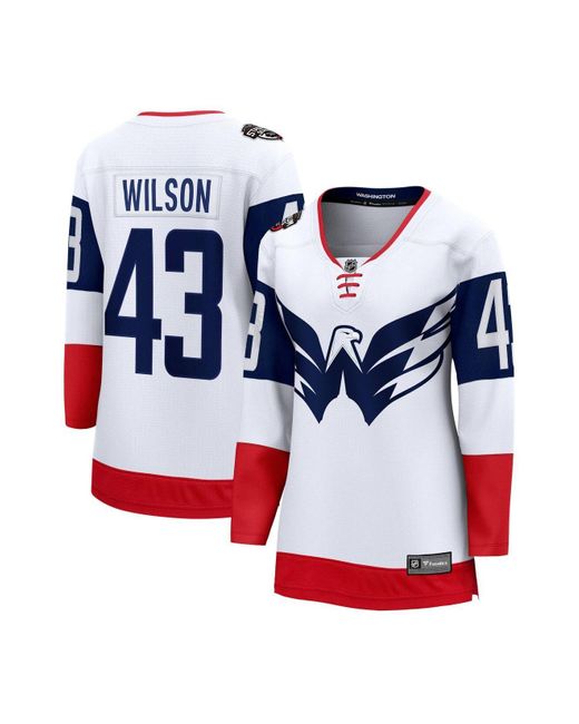 Fanatics Branded Tom Wilson White Washington Capitals 2023 Nhl Stadium