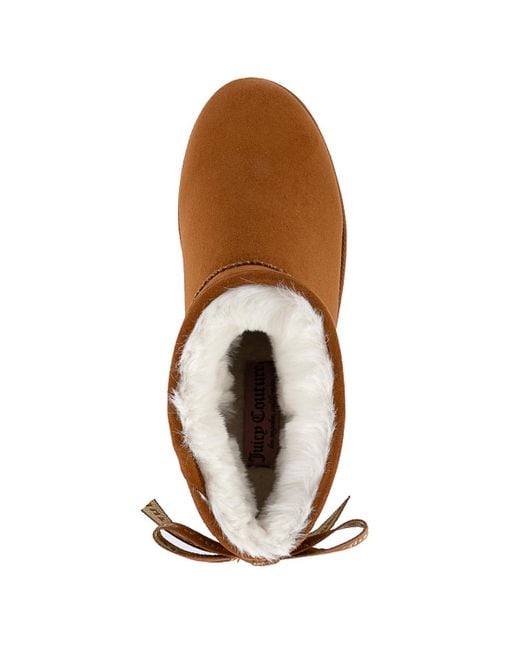 Juicy Couture Brown Kelsey Round Toe Cold Weather Booties