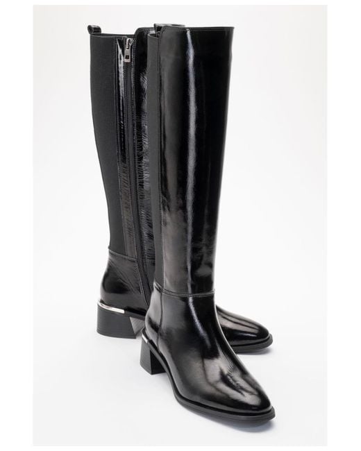 Forever & Always Shoes Black Rochos Leather Boot ()