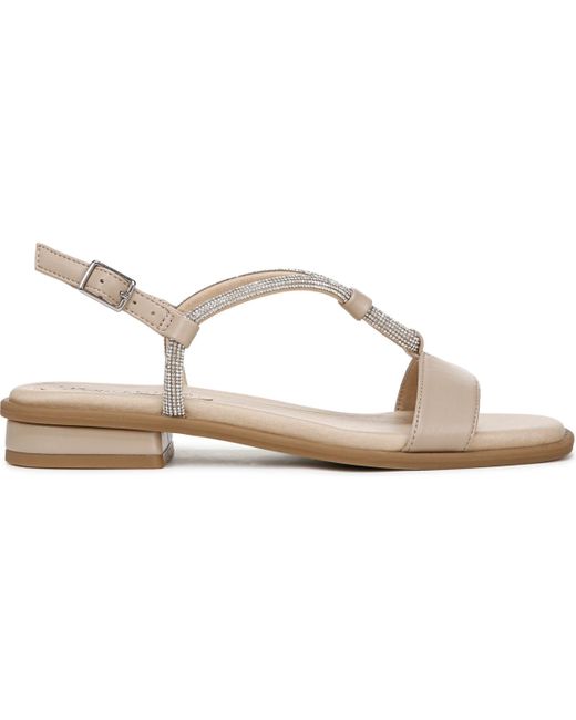 LifeStride White Radiant Square Open Toe Slingback Dress Sandals