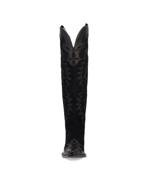 Dingo Black Drama Queen Suede Boot