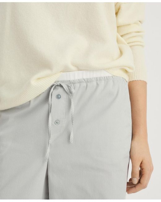 Mango Multicolor Elastic Detail Striped Pajama Pants