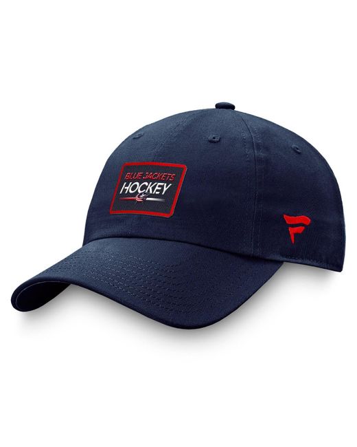 Fanatics Branded Navy Columbus Blue Jackets Authentic Pro Prime Adjustable Hat for men