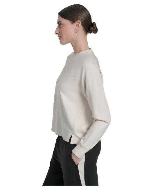 DKNY Gray Highline Scuba Crewneck Pullover