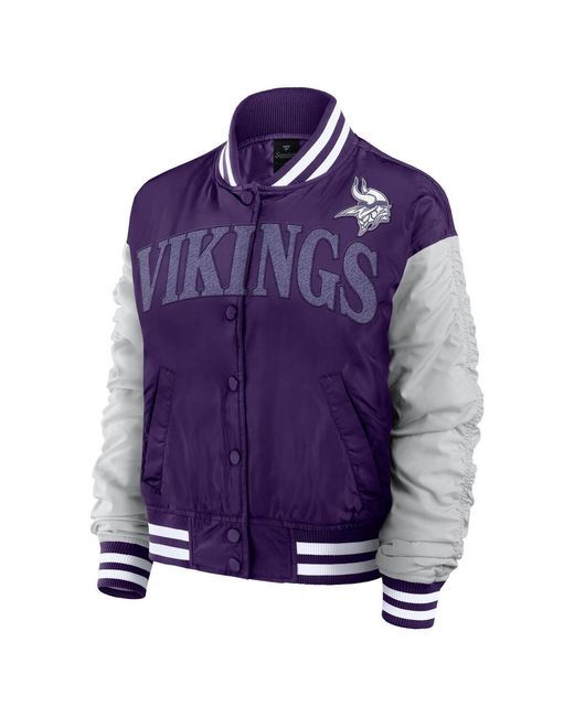 Fanatics Purple Minnesota Vikings Elements Wave Full-snap Jacket