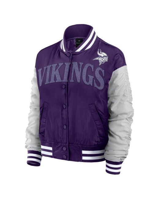 Fanatics Purple Minnesota Vikings Elements Wave Full-snap Jacket