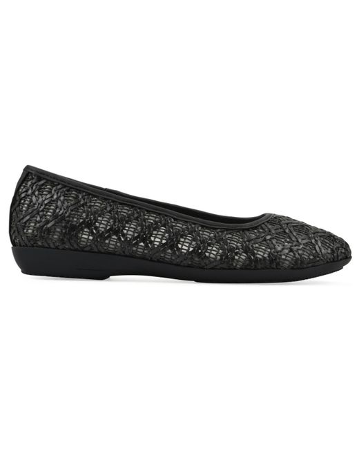 White Mountain Black Cariann Ballet Round Toe Flats