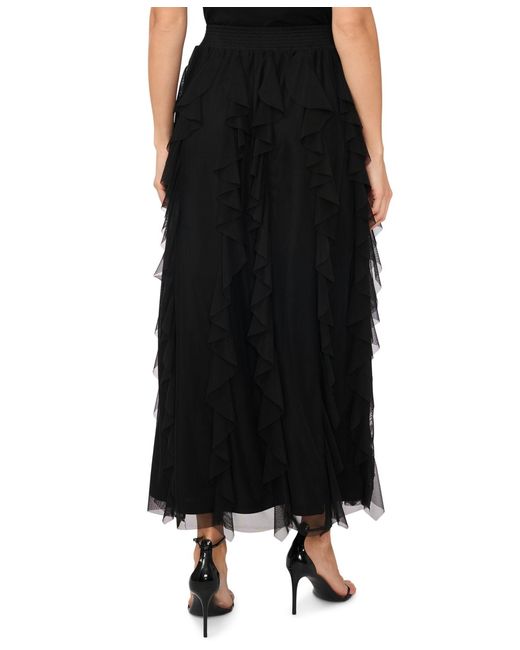 Msk Black Corkscrew Skirt