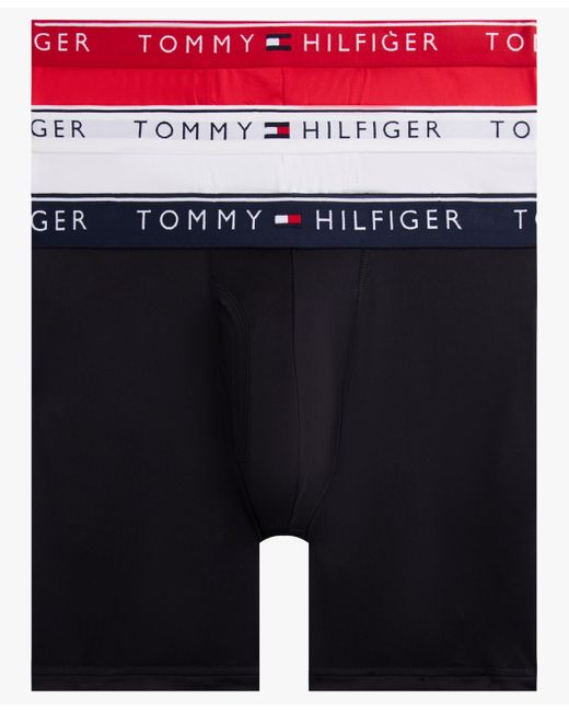 Tommy Hilfiger Blue Â 3-pack Micro Boxer Briefs Set for men