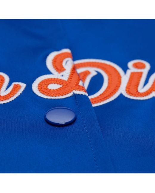 Mitchell & Ness Blue San Diego Padres Cooperstown Collection Full-snap Satin Jacket