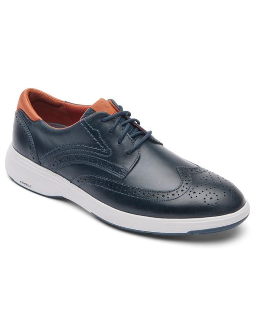 Rockport Noah Wingtip Shoes in Blue for Men Lyst