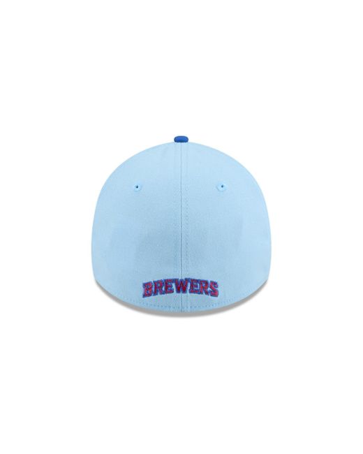 KTZ Light Blue/blue Milwaukee Brewers 2025 Fourth Of July 39thirty Flex Hat for men