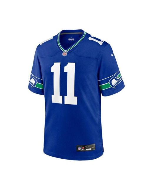 Men's Nike Russell Wilson College Navy Seattle Seahawks Game Player Jersey