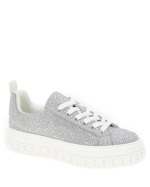 BCBGeneration White Riso Lace-up Platform Sneakers