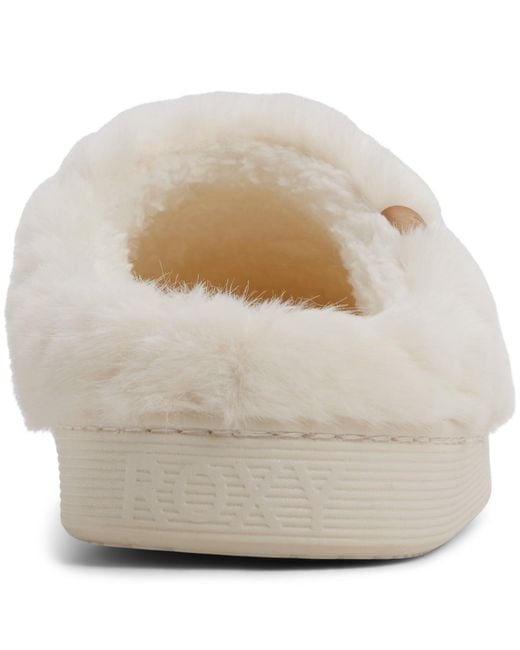 Roxy White Bae Slip-on Slippers