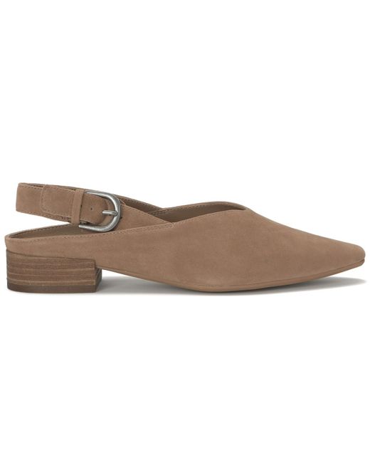 Lucky Brand Brown Brigeet Slingback Low Block Heels Mules