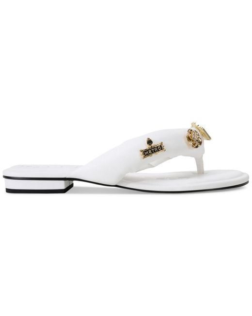 Karl Lagerfeld White Paris Everyday Cushioned Insole Ceejay Rue Pins-flat Slide Sandal