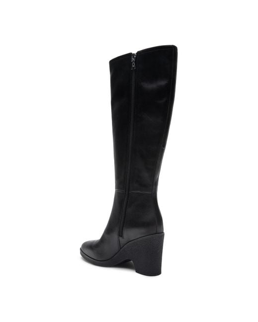 Aerosoles Black Memphis Block Heel Tall Boots