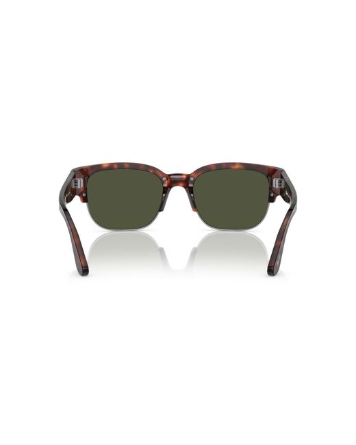 Persol Green Tom Rectangle Sunglasses