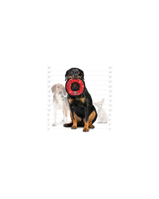 Tuffy Black Medium Red Ring-yellow Bone 2 Pack