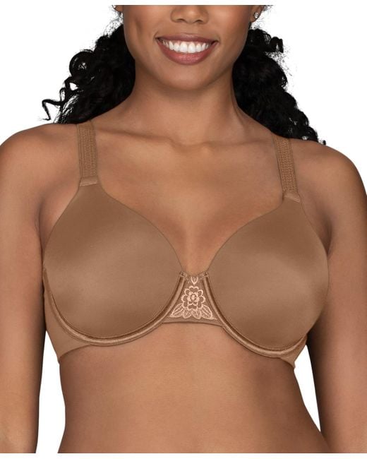 Vanity Fair Brown Beauty Back Smoothing Full-figure Contour Bra 76380