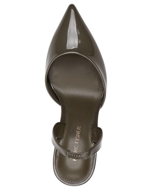 Marc Fisher Metallic Hadya Pointy Toe Stiletto Slingback Pumps