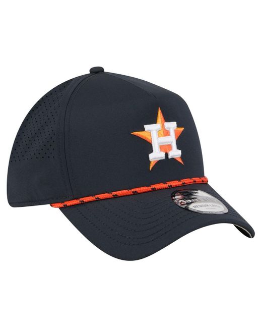 KTZ Blue Houston Astros 39thirty A-frame Perforated Flex Hat for men