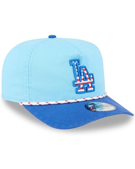 KTZ Blue /royal Los Angeles Dodgers 2025 Fourth Of July Golfer Snapback Hat for men