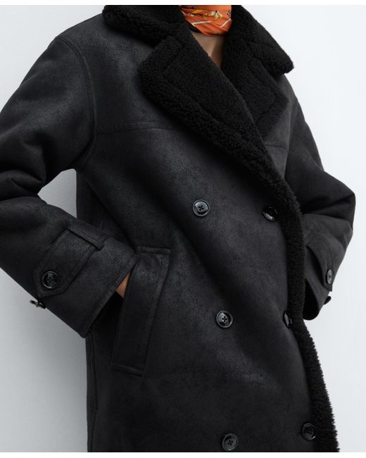 double faced faux fur coat