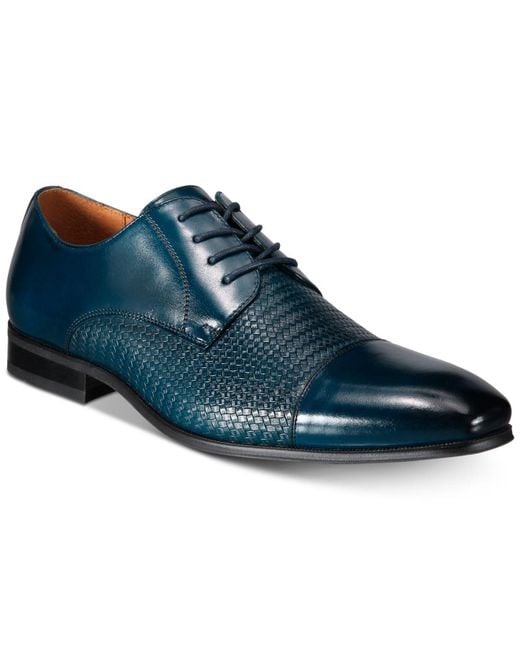 Macy's navy discount blue dress shoes