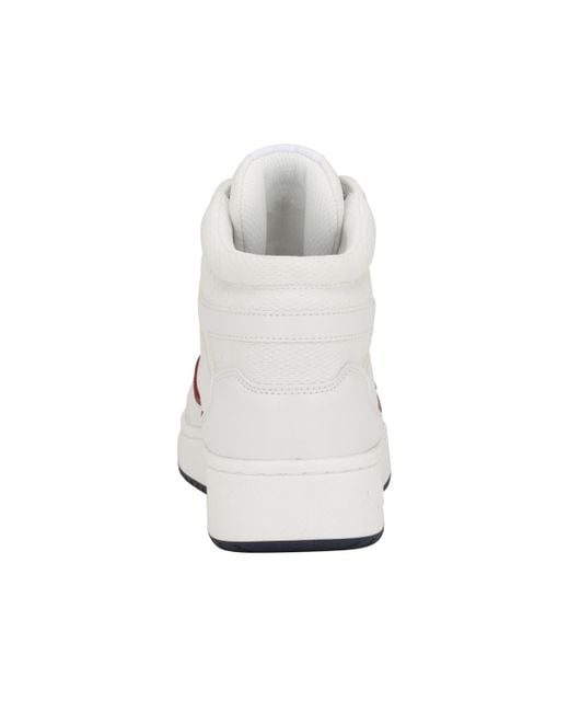 Tommy Hilfiger White Terryn Casual Lace-up High Top Sneakers