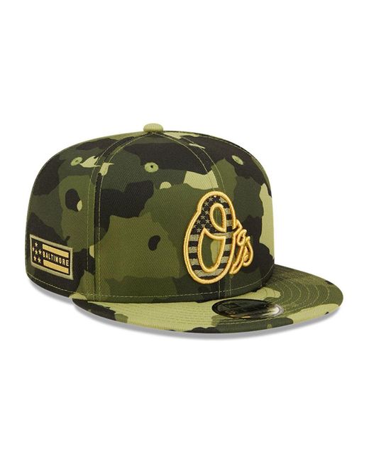 KTZ Synthetic Camo Baltimore Orioles 2022 Armed Forces Day 9fifty