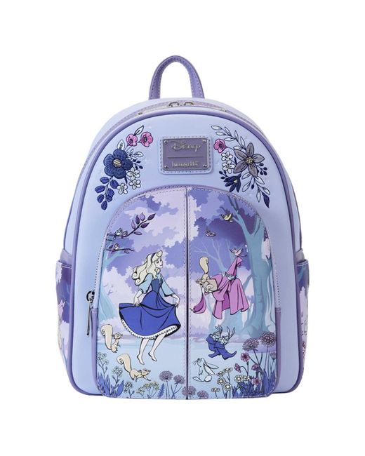 Loungefly Blue Sleeping Beauty 65th Anniversary Mini Backpack
