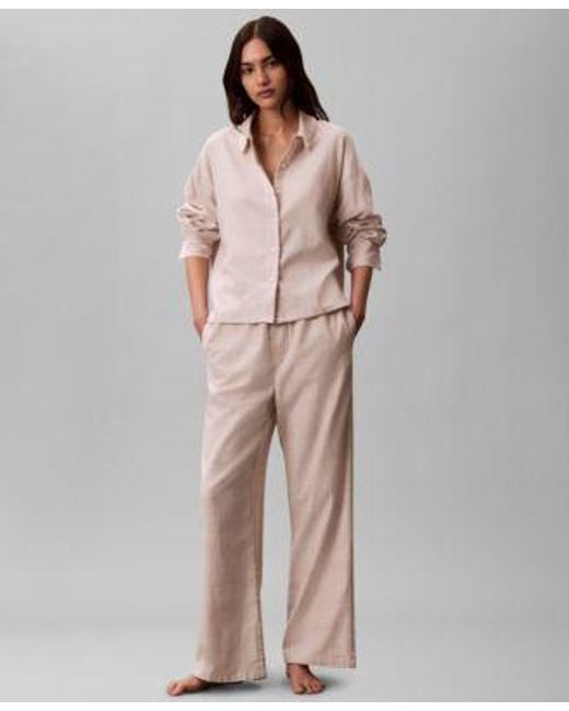 Calvin Klein Red Plaid Sleep Shirt Pants Sold Seperates