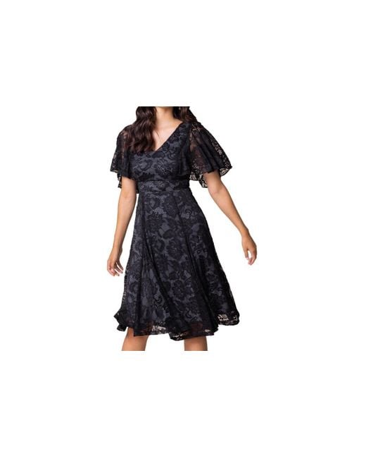 angie lace dress Angie by Rebecca Ingram 2 / Ivory over Silver Accent and Blush / Unlined main image 0